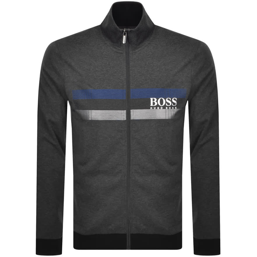 Alternative Image for ProductBOSS Bodywear Lounge Full Zip Sweatshirt Grey1